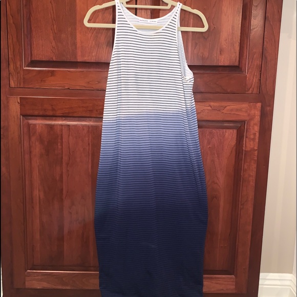 Athlete dress ombré/stripes
